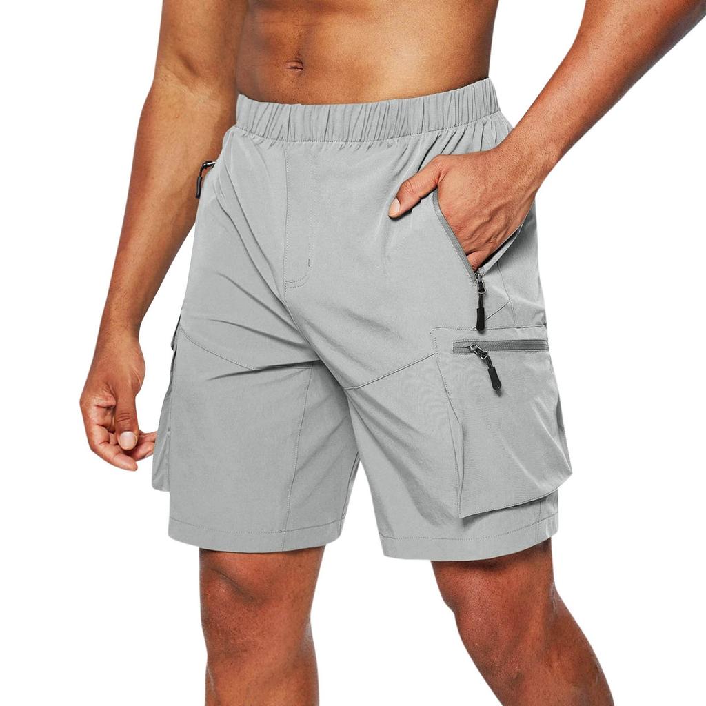 Workwear Shorts Oversized New Zippered Shorts Multi-pocket Men's Shorts