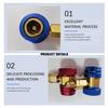 NEW R134A Freon H/L Auto Car Quick Coupler Connector Adapters For Air Conditioning Refrigerant Adjustable Manifold Gauge Set