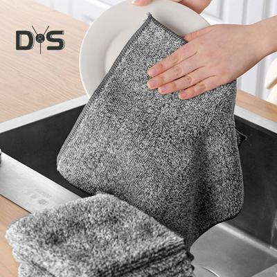 5Pcs Dish Towel Good Water Absorbent Large Kitchen Hand Towels Strong Decontamination Thick Soft Scouring Pad Set
