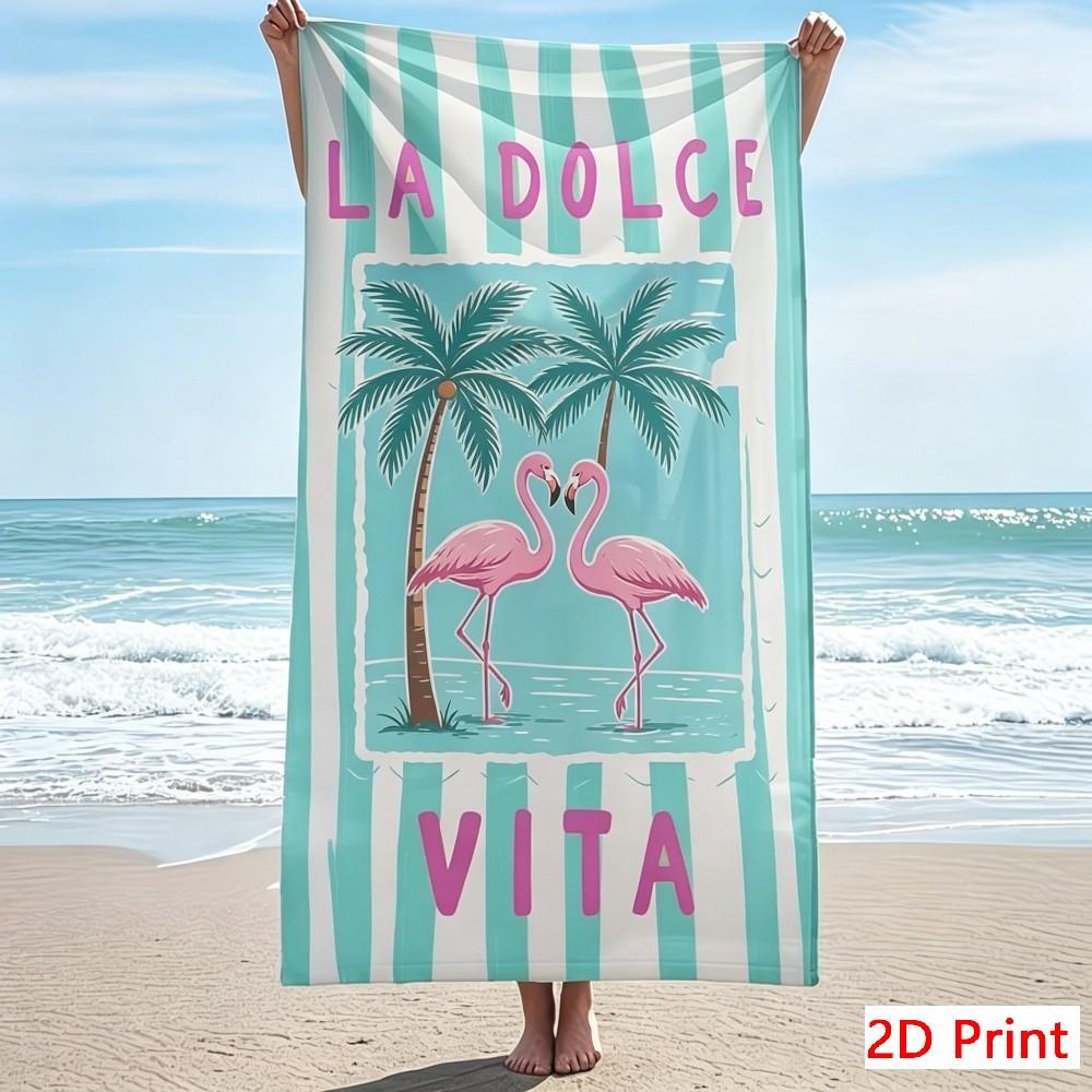 Unique La Dolce Vita Beach Towel Large Italian Style Pool Mat Microfiber Quick Dry Sport Towel Creative Summer Holiday Gift XXL