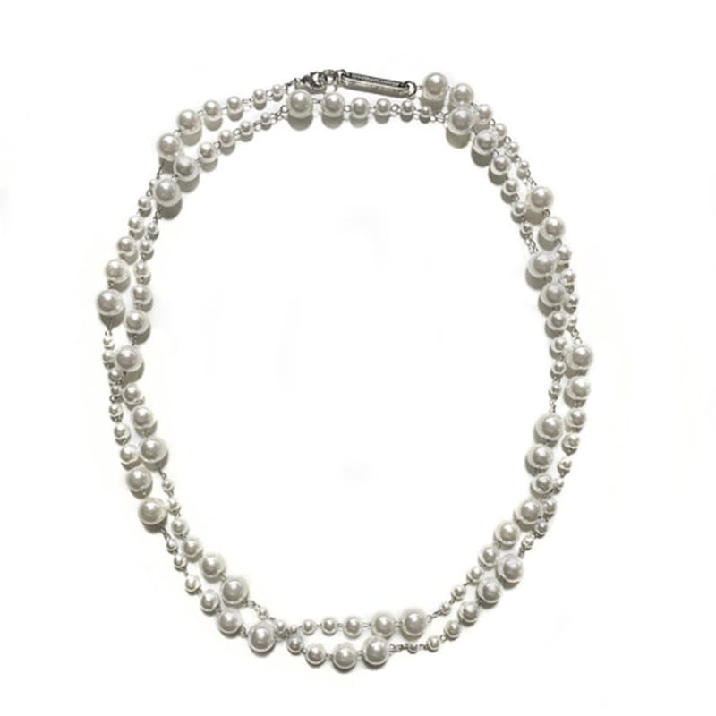 LOVE ME MONSTER Slim Cone Pearl Long Necklace