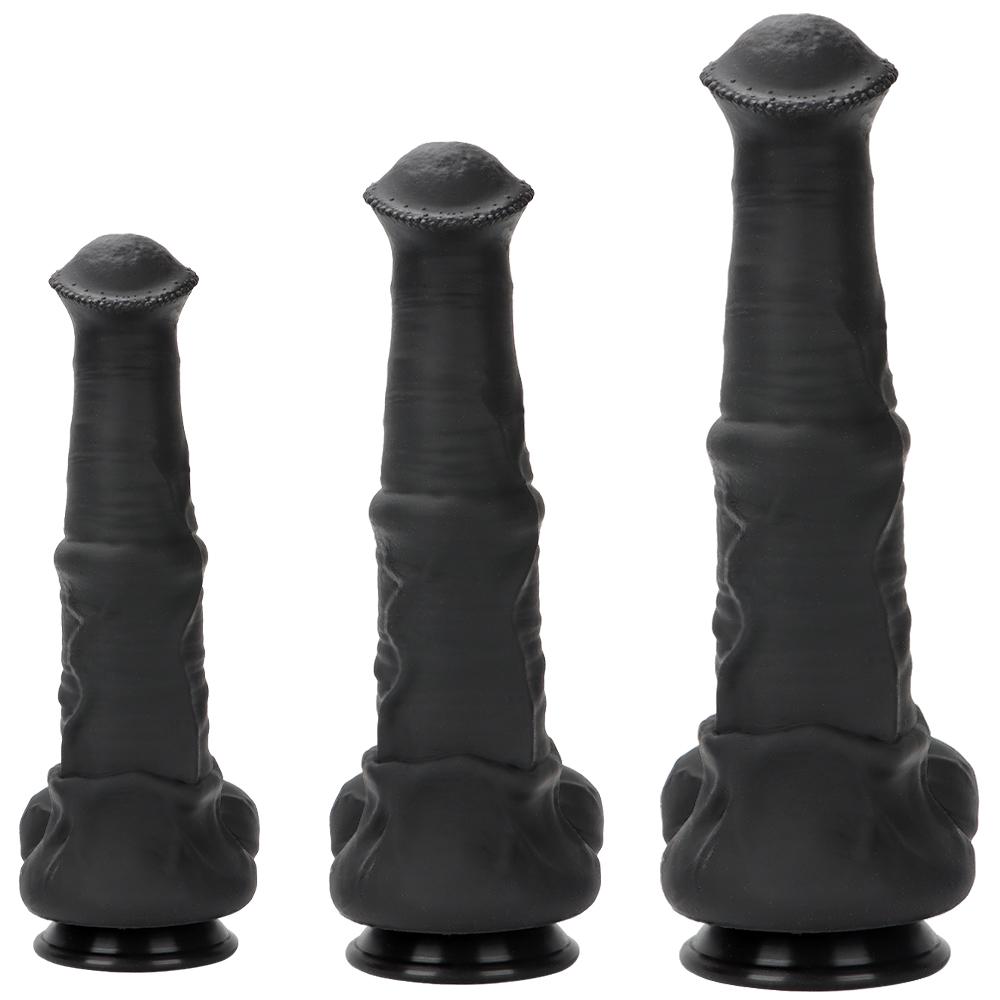 Dark Horse Silicone Dildo Oversized Anal Plug Masturbator Soft Anal Dilator Fisting Sex Toy Strap on Penis Realistic Dick