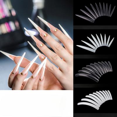 Nail Art Super Long Salon Nail Piece, Craft Nail Piece, Sample Performing Art Fake Nail Patch, Transparent Natural Color