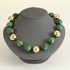 Punk Contrast Color Resin Acrylic Beaded Necklace Exaggerated Geometric Ball Hip Hop Trendy Fashion Jewelry For Men Women Party Gift