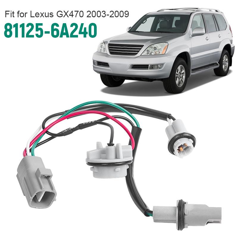 Front Headlamp Wire Harness 81125-6A240 For Lexus GX470 2003 2004 2005 2006 2007 2008 2009 811256A240 Headlight Wire Adater