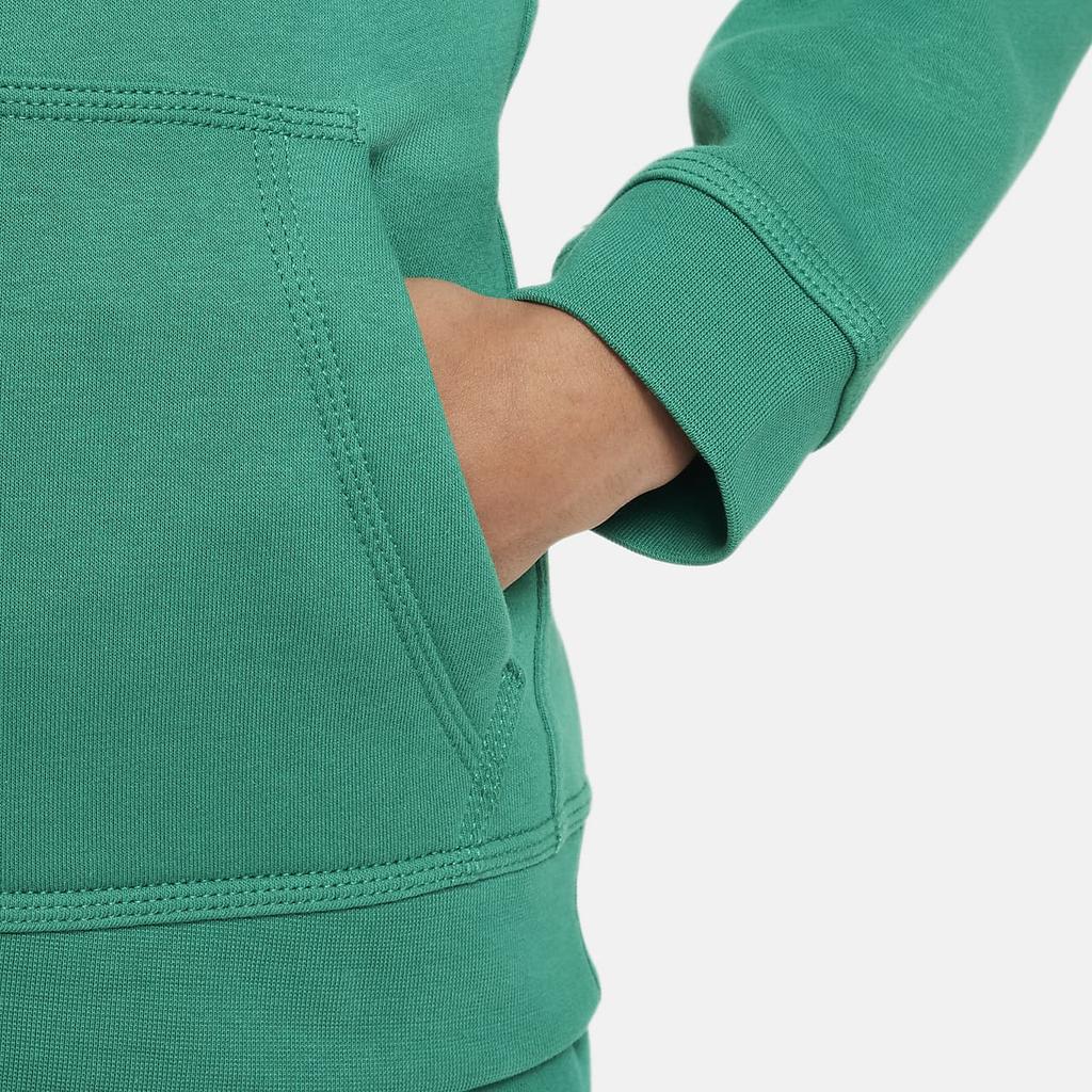 Nike Sportswear Club Fleece Hoodie With Logo Pocket Kids Hoodies Green CJ7861-365
