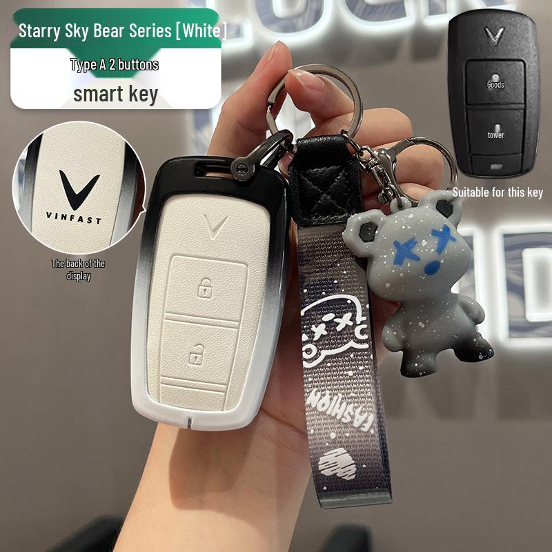 Vinfast Vietnam Car Key Cover, Zhonghua V5 Full-Coverage Metal Shell with Premium H330 Buckle