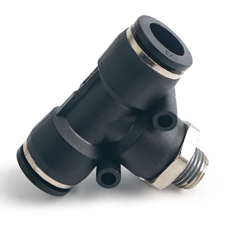 Elecall PB Series Pneumatic Quick Connect T-Fitting CN Plug (adapter Included)
