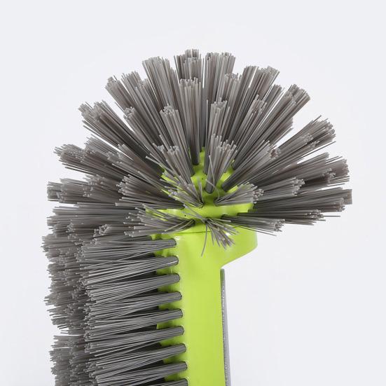 Pool Cleaning Brush Corner Cleaning Scrubber Head with Handle Wide Brush Head with Semi-spherical Bristles for Pool Wall Tile