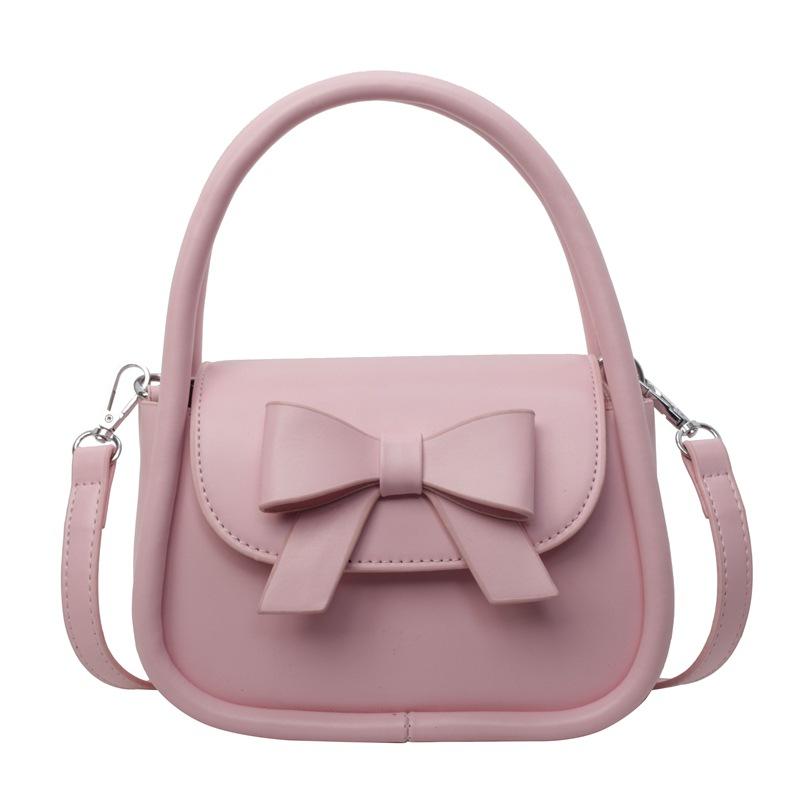 Portable small bag fashion women's bag new bow small square bag shoulder messenger bag