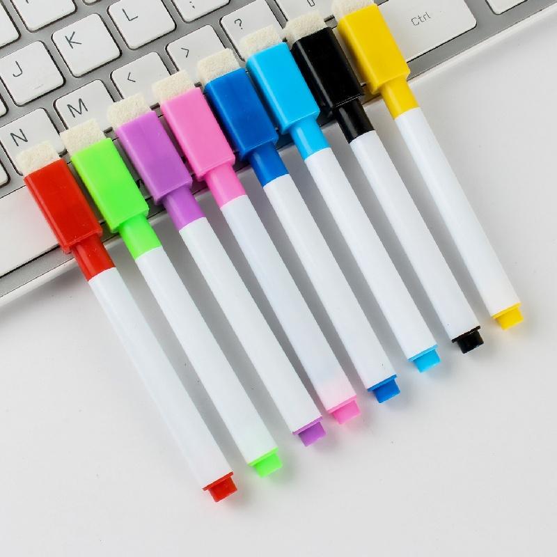 8PC/Lot Colorful Erasable Magnetic Whiteboard Pen White Board Markers  for Kids Gift School Classroom