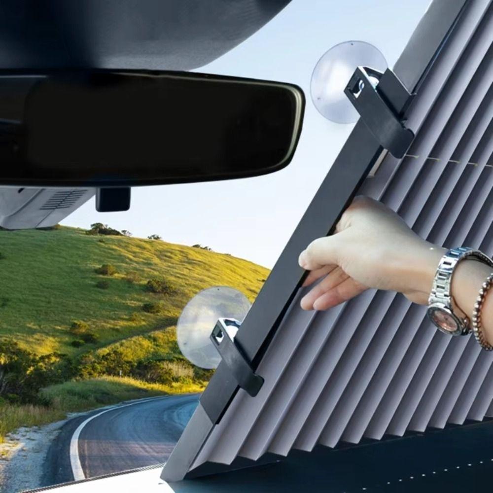 Retractable Set Car Sunshade Foldable Design Windshield Sun Shade Sun Visor Covers Rear Window