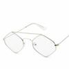 XaYbZc Polygonal Sunglasses Female Male Clear Color Summer Accessories Driving Sun Eyewear UV Protection 400 Protection Eyewear