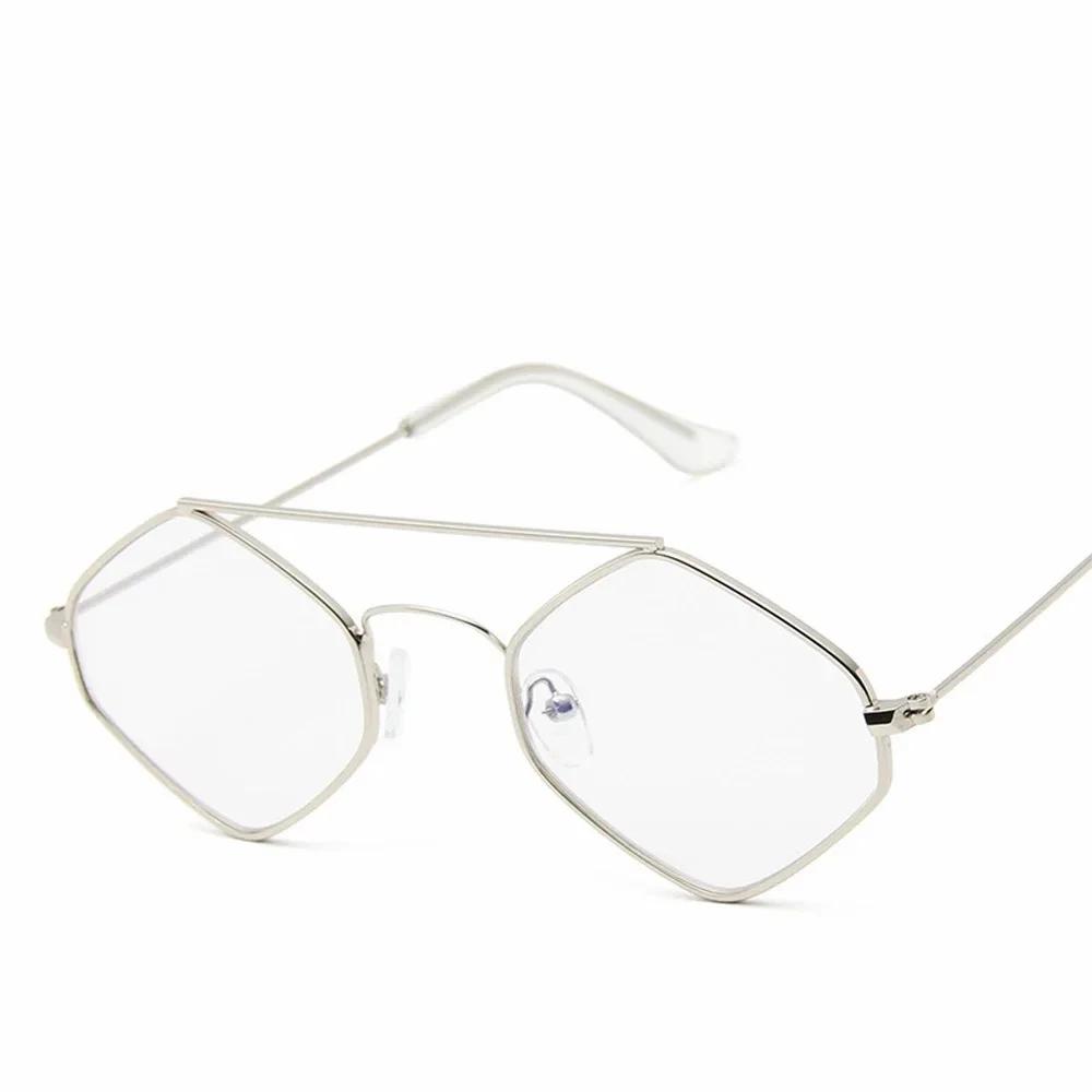 XaYbZc Polygonal Sunglasses Female Male Clear Color Summer Accessories Driving Sun Eyewear UV Protection 400 Protection Eyewear