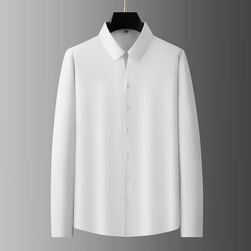 

Debinze Men s Plus Size Wrinkle-Resistant Long Sleeve Shirt 43