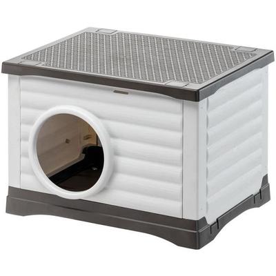 Niche - FERPLAST - PETVILLA 60 - 54 X 43 X 38.5 Cm - White / Gray