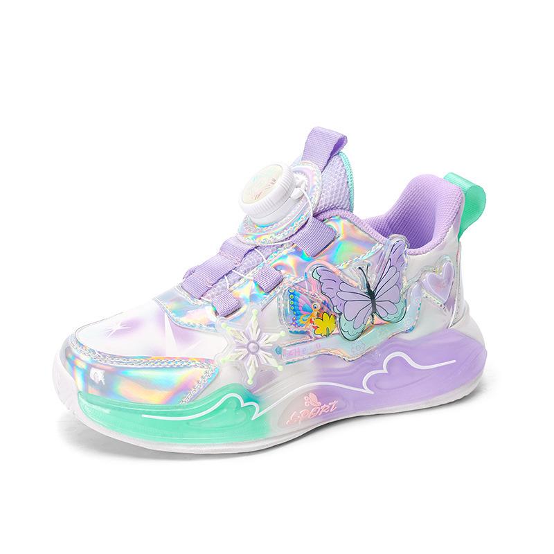 

Girls 2025 Spring Cartoon Mesh Sports Shoes - Breathable & Soft Sole for Kids Size 32 (19.9 cm)