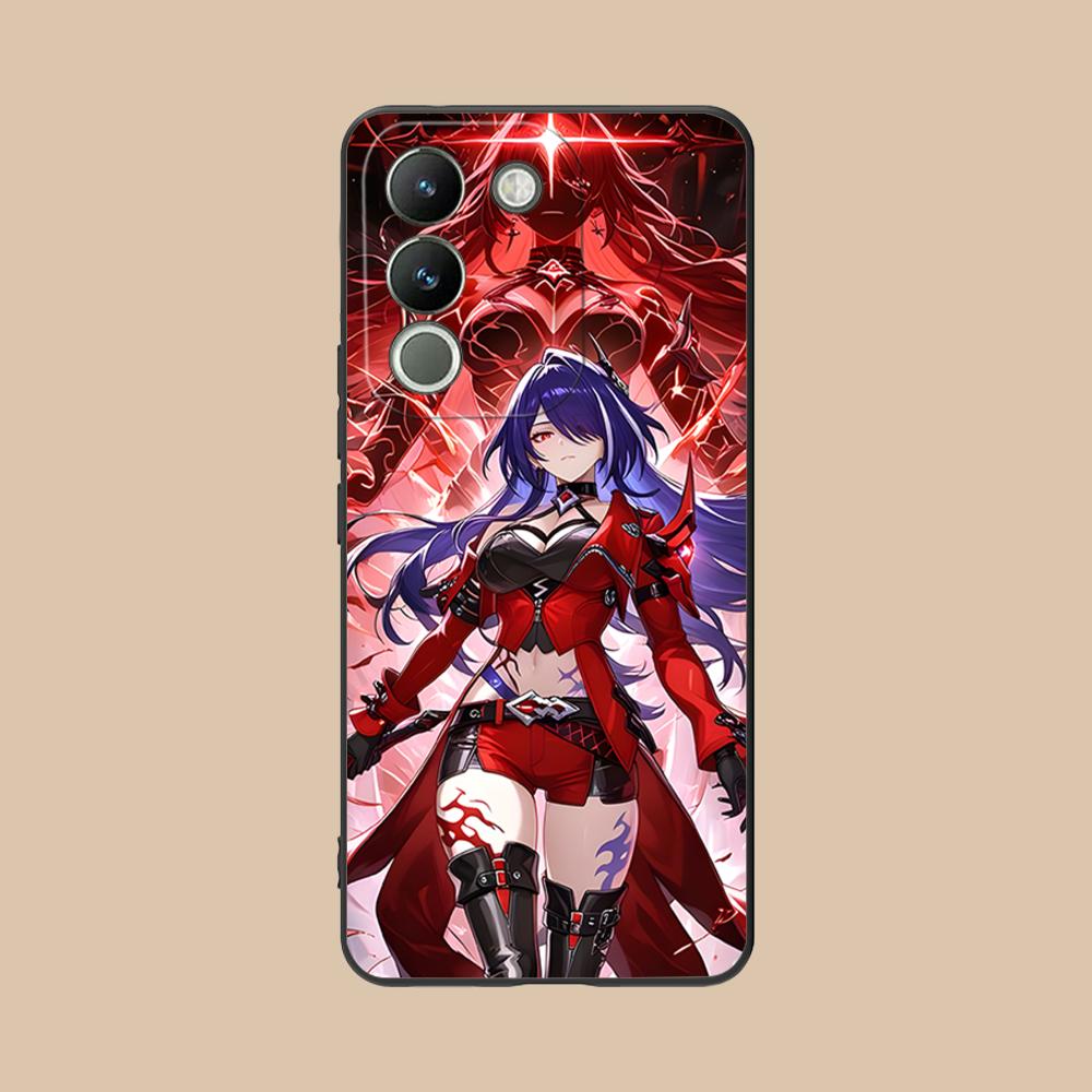 HSR Acheron Matte TPU Mobile Phone Case for VIVO V60 V50 V40 V30 V29 V27 V25 V23 Pro Lite 5G Colorful Printing Cover
