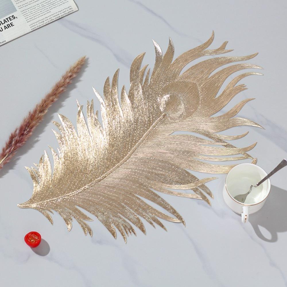 

51см Подставка под тарелку Термостойкие ПВХ Подставки для стола Высококачественная Изоляция Подставки золотой