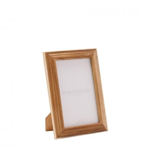 Impressions Wooden Photo Frame with White Trim 4 X 6