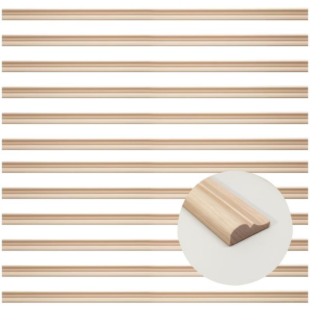 1/2/4/8PCS Decorative Wood Moldings Wooden Furniture Applications Decals for Walls Wood Corner Cabinet Applique Home Decor