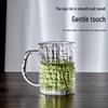Reinforced Glass Mug with Tree-Grain Handle