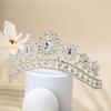 Palace alloy rhinestone glass snowflake decoration suitable for ladies wedding banquet hair accessories crown
