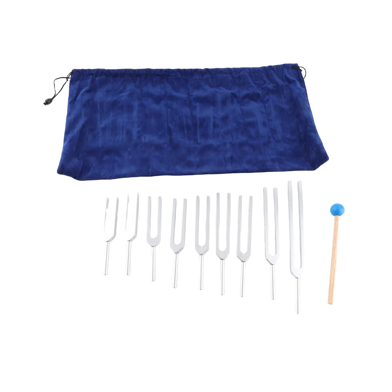 174/ 285/ 396/ 417/ 528/ 639/ 741/ 852/ 963HZ Tuning Fork Sound Healing Tool Set Sound Healing Tuning Fork Tuning Fork
