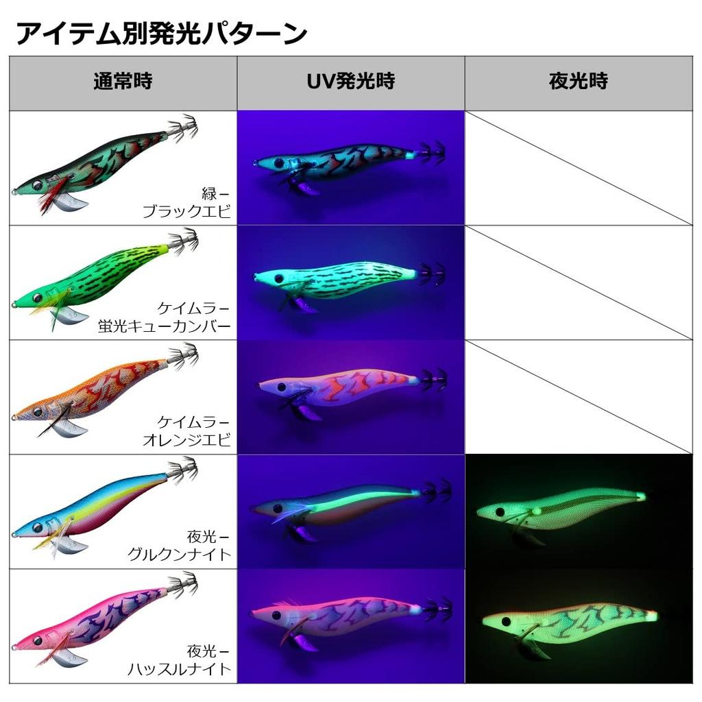 Daiwa Egi Emeraldas Stay RV Luminous Gurukunnight Lure 3.0 -