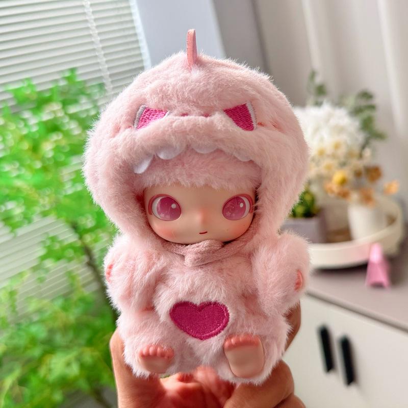 Fit Dimoo Newborn Diary Lion Dance New Year Baby Clothes 12cm Doll Clothes Accessories Cute Replacement Set
