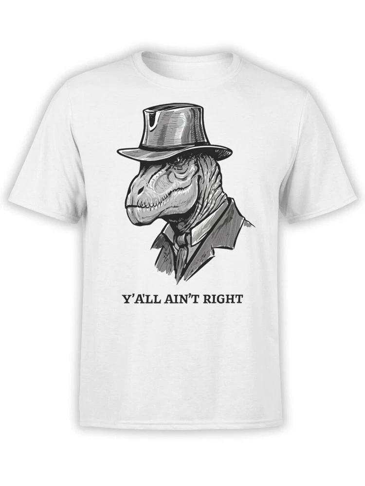 Fantucci Unisex TShirts TRex Disagrees TShirt 100 Cotton S