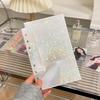 10PCS 1/2/3 Pockets A6 Binder Sleeves Transparent Photo Card Album Refill Inner Page Laser Rainbow Star Inside Page