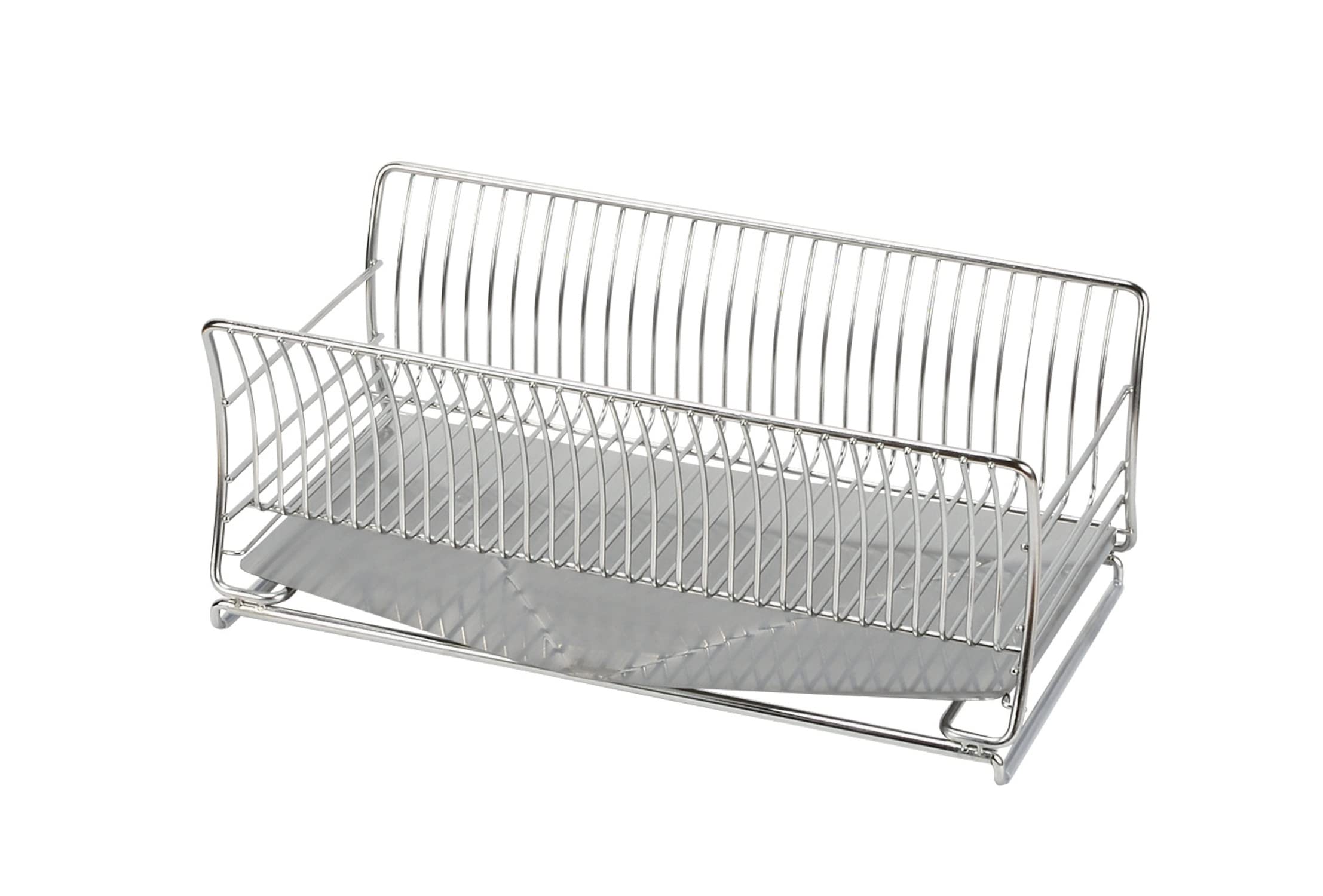 

Подставка для посуды Pearl Metal силиконовая, узкая, раздвижная, нержавеющая сталь 18-8, Sustaina HB-5530