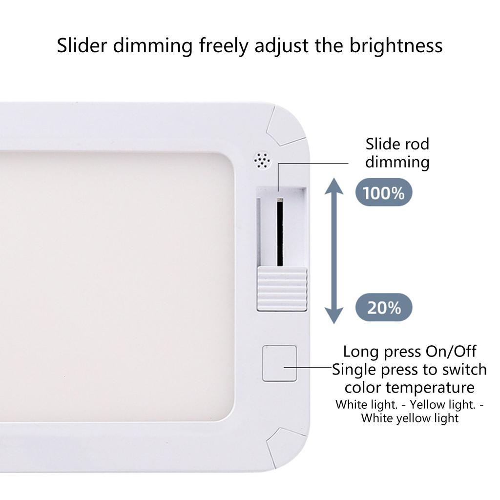 Caravans Ceiling Interior Lighting Accessories 3 Color Dimmable LED Light Super Bright for Motorhome Brightness Control