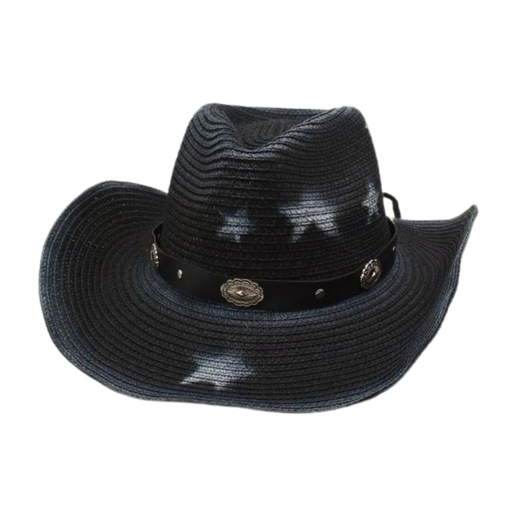 Sunscreen Sun Hat Vacation Sun Hat Outdoor Western Hat Cowboy Beach Seaside Summer Shade Straw Hat
