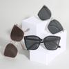 Einfache Sonnenbrille, die das halbe Gesicht bedeckt, übergroß 341