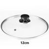Universal Pot Cover Tempered Glass Pot Lid Durable Wok Pan Lid  Kitchen Accessories