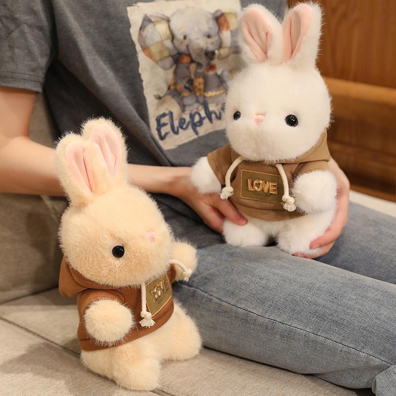 Cute Rabbit Plush Toy Stuffed Animal Doll Soft Sleeping Pillow Girl Birthday Gift Cuddly Companion