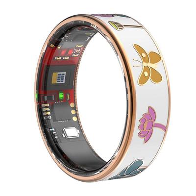 R19 Smart Ring with Sedentary Reminder, Heart Rate, Blood Pressure, Blood Oxygen, Sleep Monitoring, and Calorie Tracking Fashion Rings