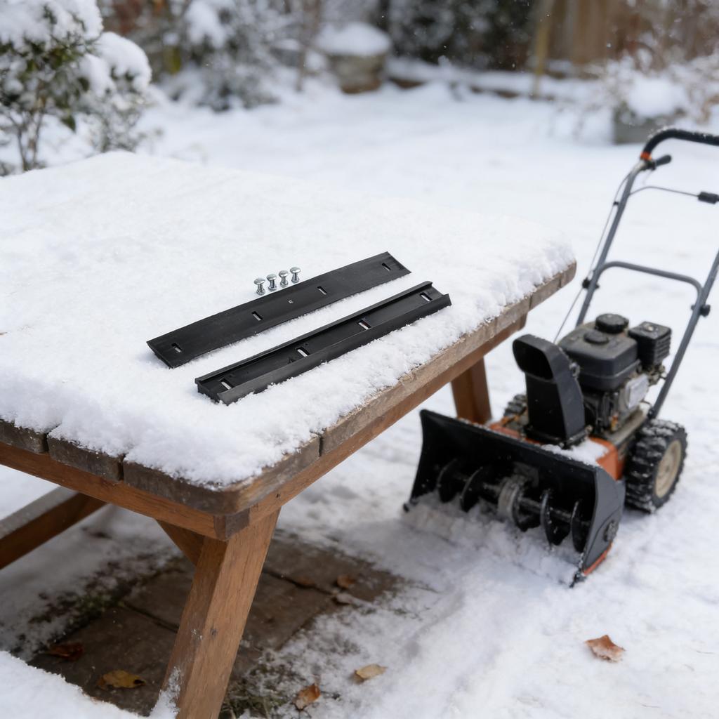 21-inch Snow Blower Snow Blower Parts Two-piece Snow Blade Set Replacement For 706-14240 Compatible With Multiple Models