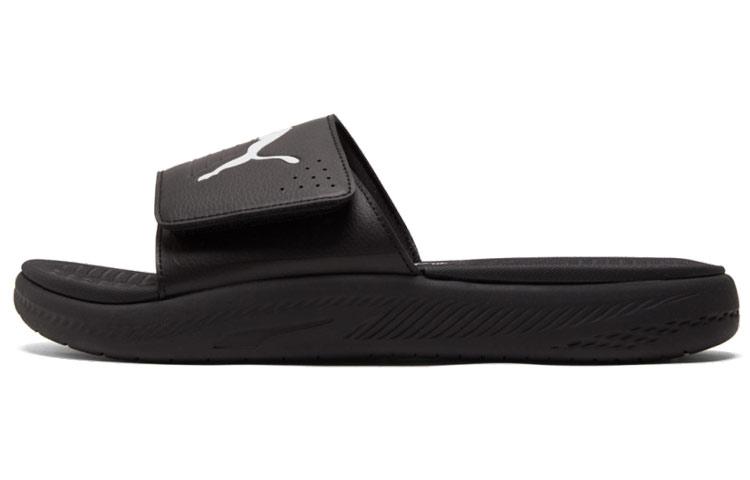 PUMA Softride Slide Black White 382112-01 39