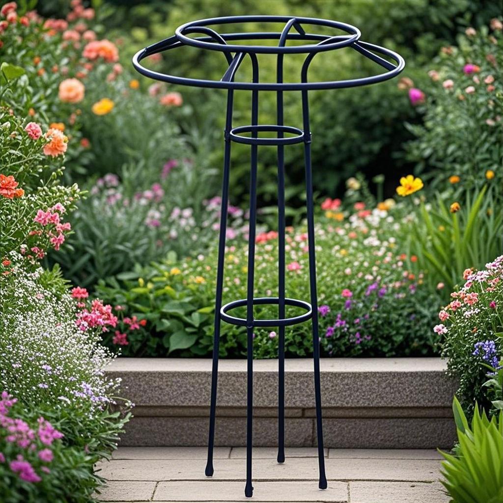 105/145cm Garden Trellis Umbrella Shaped Rose Climbing Vine Frame Stand Multifunctional Iron Wire Lotus Climbing Vine Stand