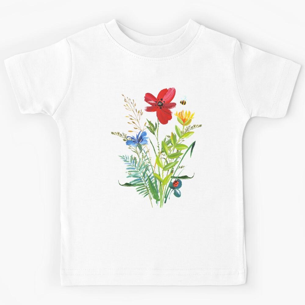 A Bouquet Of Wild Flowers. Kids T-Shirt 130