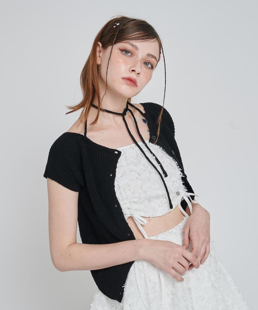 UNUSUALNORMAL Rupin 2Way Knit Top_Black
