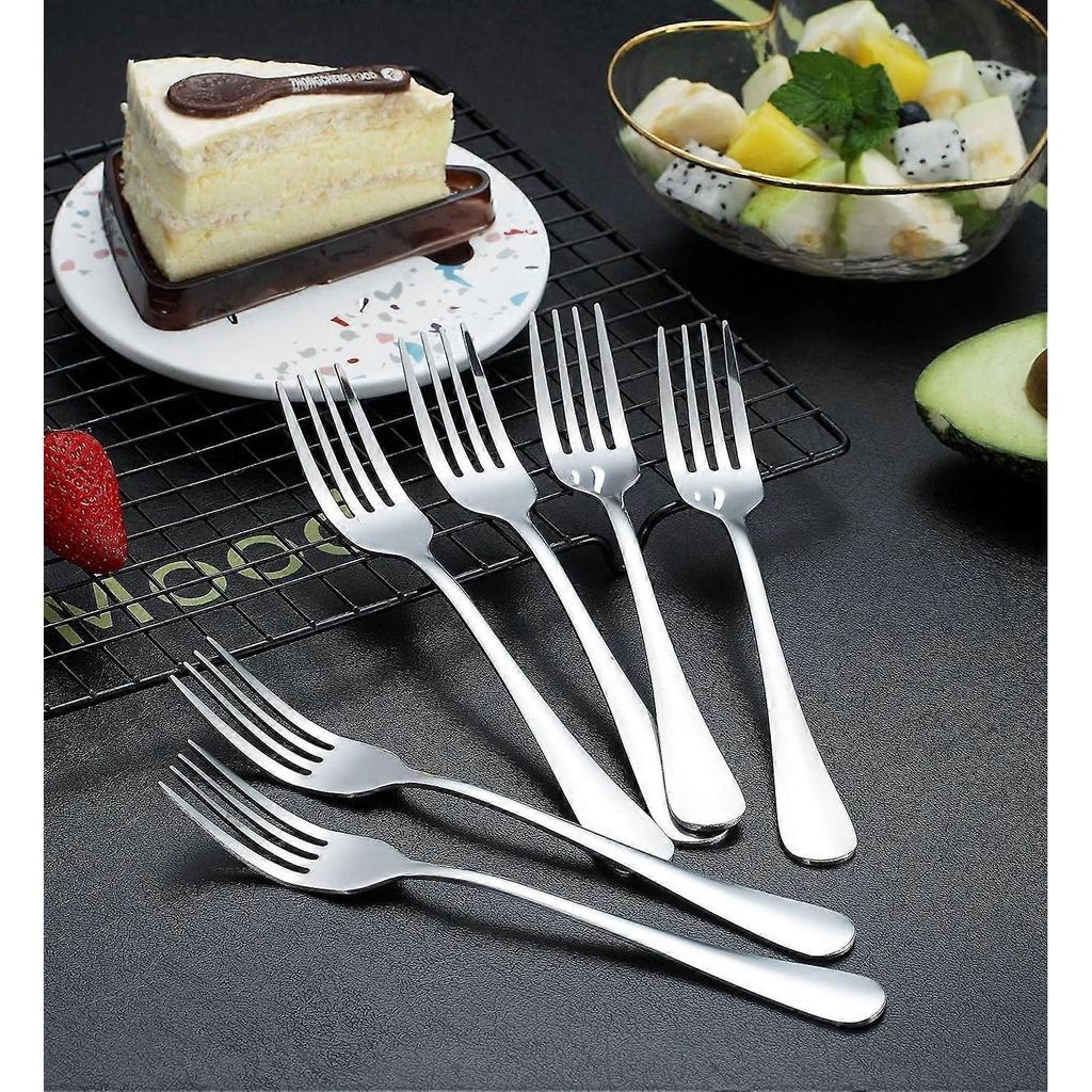 Abendgabeln 6 Stück, Edelstahl 20cm Gabeln Besteck, Tafelgabeln Set von 6