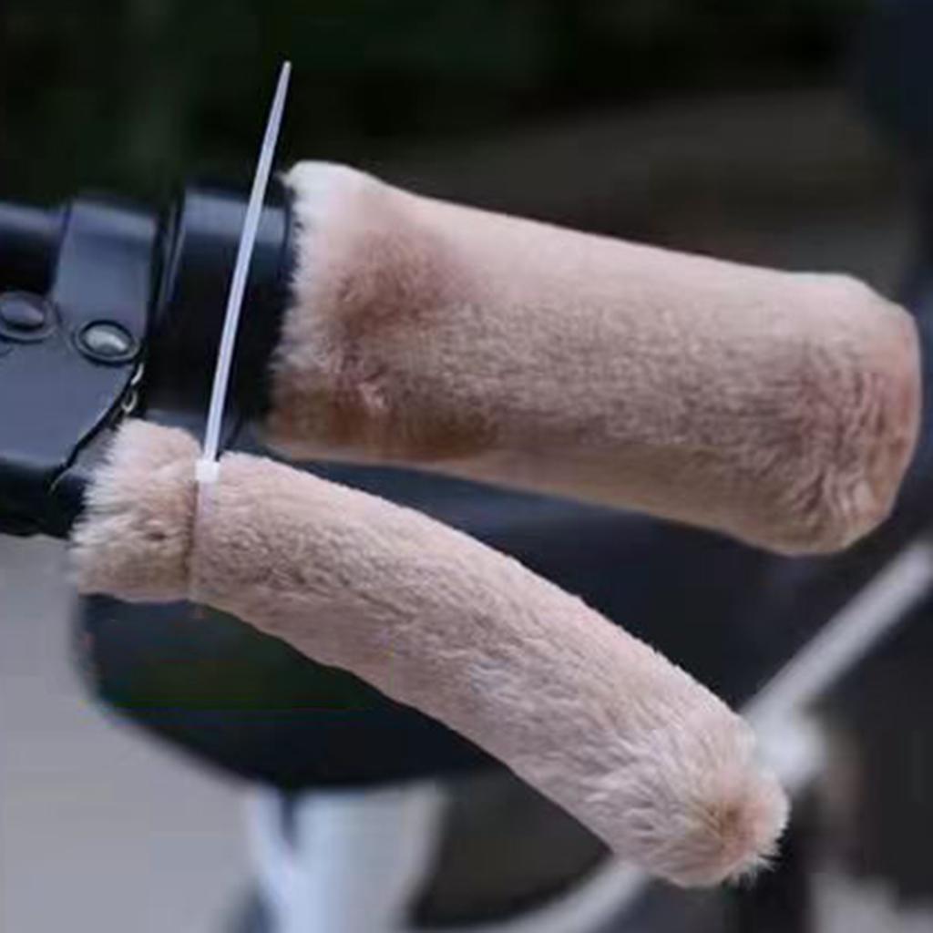 4 Pack Stylish Handlebar Covers Anti Slip Motorcycle Handlebar Covers Breathable Gloves for Motorcycles & Electric Bikes