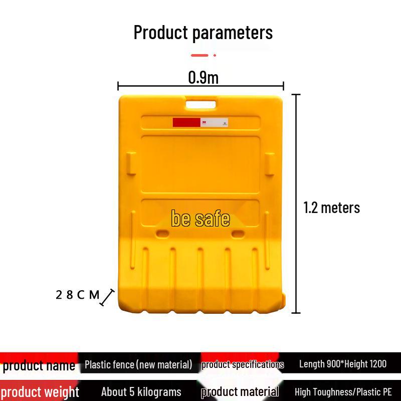 1.8m High Blow-Molded Water-Filled Barrier: Anti-Collision Road Safety Fence