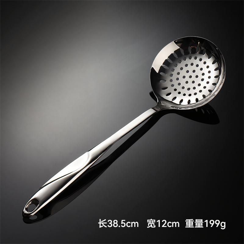 S Shape 304 Stainless Steel Cooking Tools Set Spatula Shovel Colander Utensils for Kitchen Ladles Spoon Public Restaurant