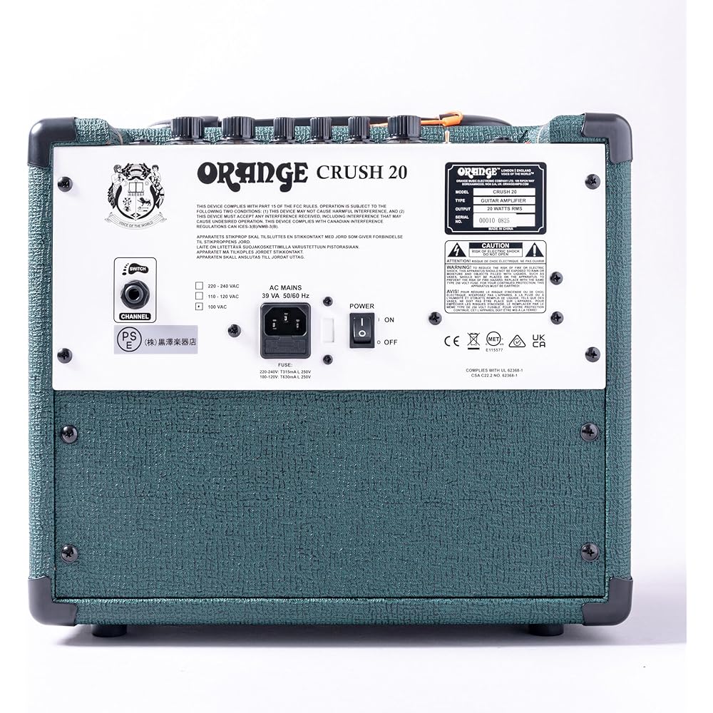 ORANGE Crush 20 British Racing Green 20w Guitar Combo Amp