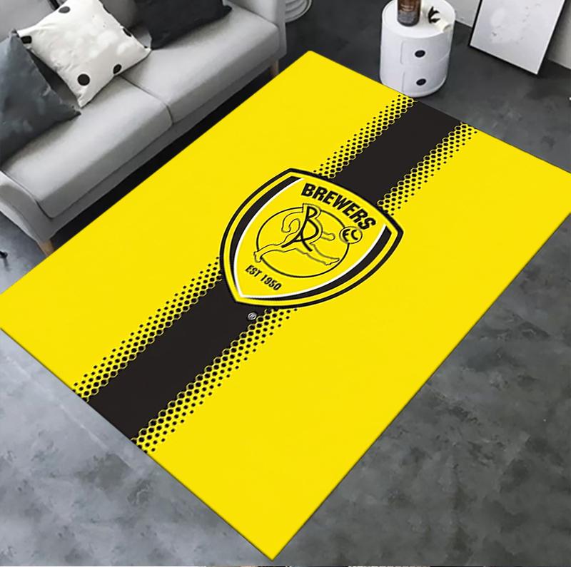 Burton Albion FC Teppich für Wohnzimmer Schlafzimmer Zuhause Sofadekoration Kinderspiel Rutschfeste Bodenmatte